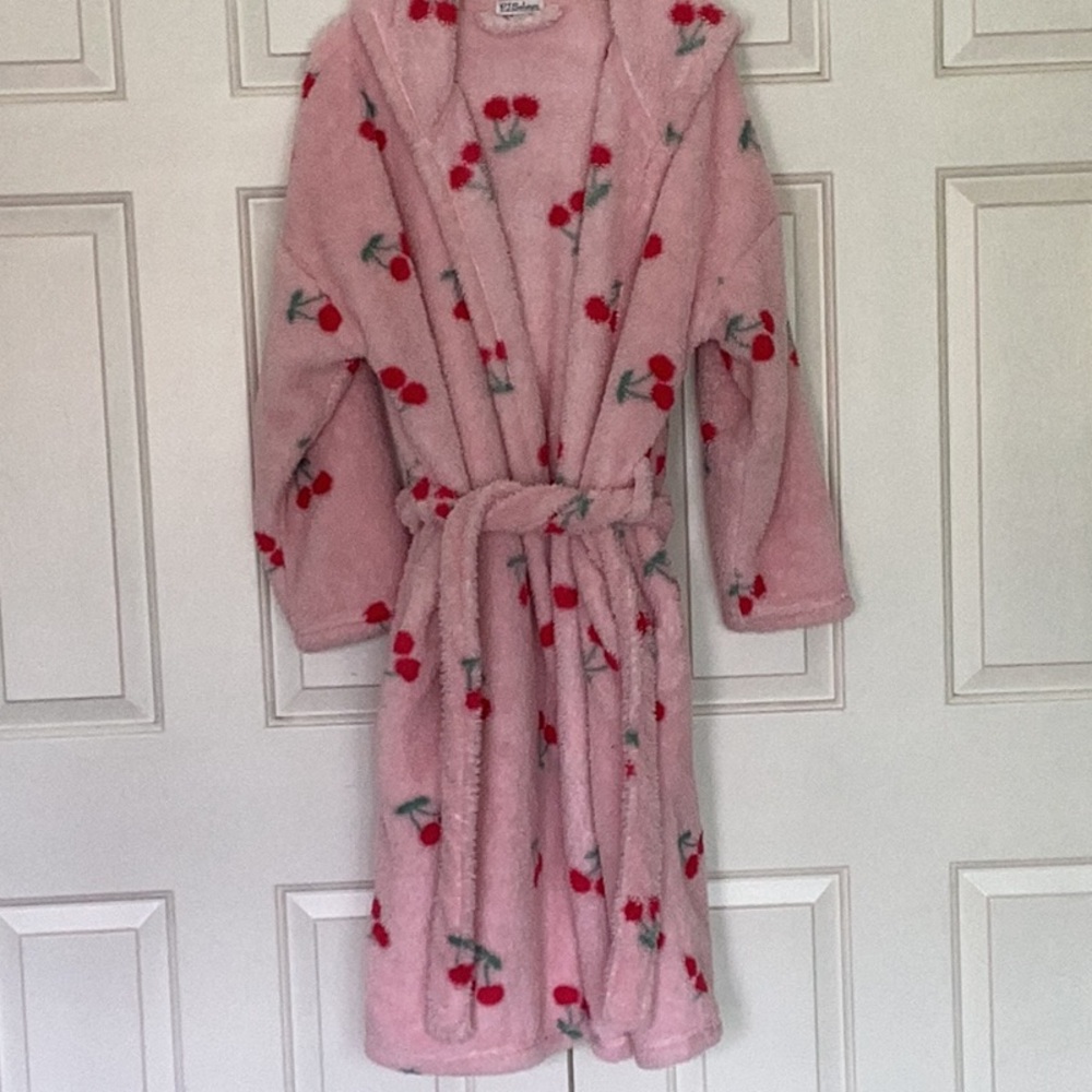 P.J. Salvage Pink Cherry Print Robe